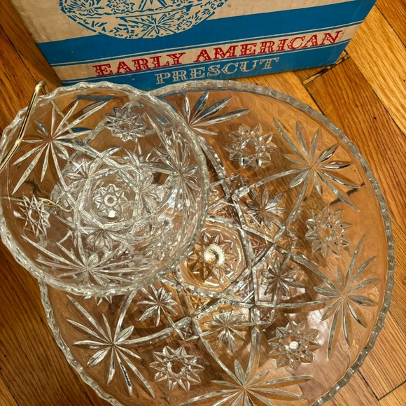 Like NEW Anchor Hocking 3 Piece Chip & Dip Set - Picture 4 of 4